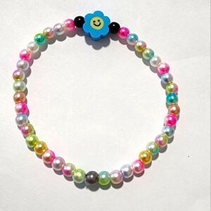 Custom Flower Smiley Face Friendship Bracelet FREE WITH PURCHASE